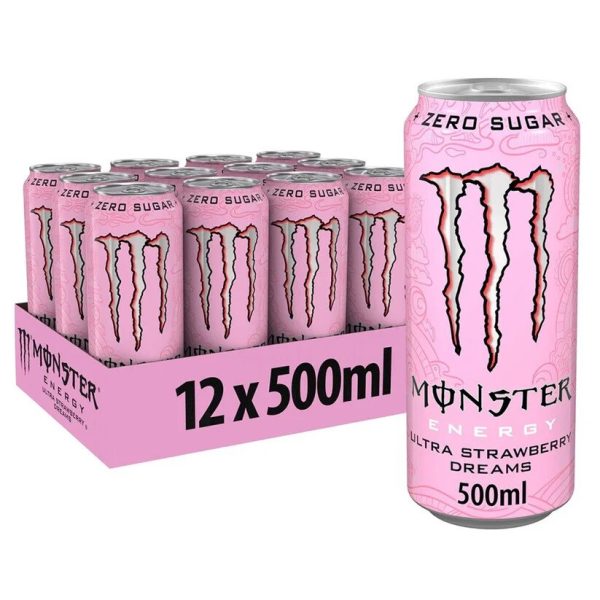 UK Monster Energy Drink Strawberry Dream 500ml
