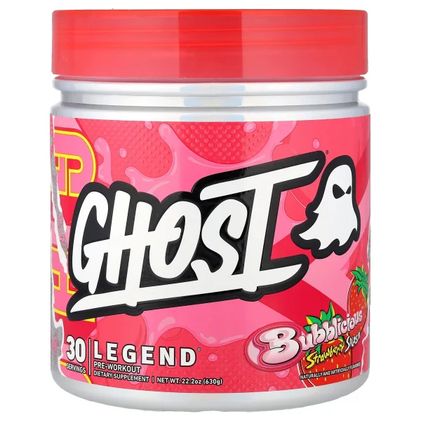 Ghost Legend V4 Pre-Workout Powder Bubblicious Strawberry Splash 30 Serves
