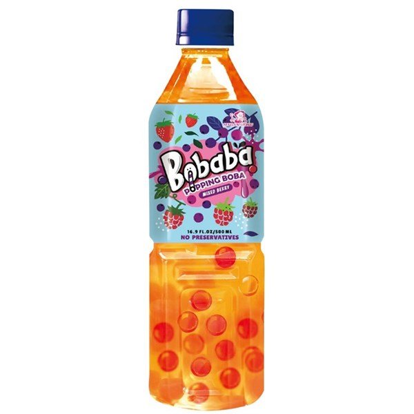 Bobaba Mixed Berry Bubble Tea 500ml