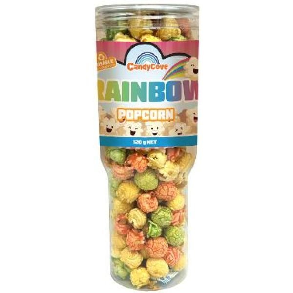 CandyCove Popcorn Travel Cup Rainbow 120g