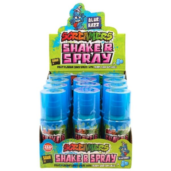 Screamers Shake & Spray Blue Razz 60ml