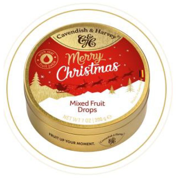 Cavendish & Harvey Mixed Fruit Christmas Tins 200g