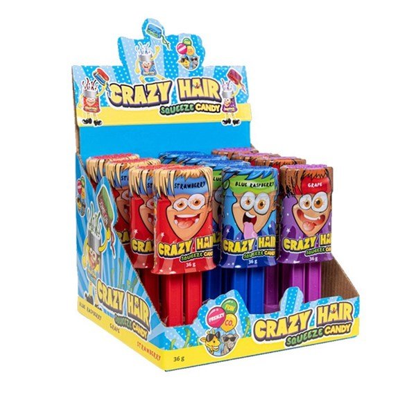 Fun Frenzy Crazy Hair Squeeze Candy 36g