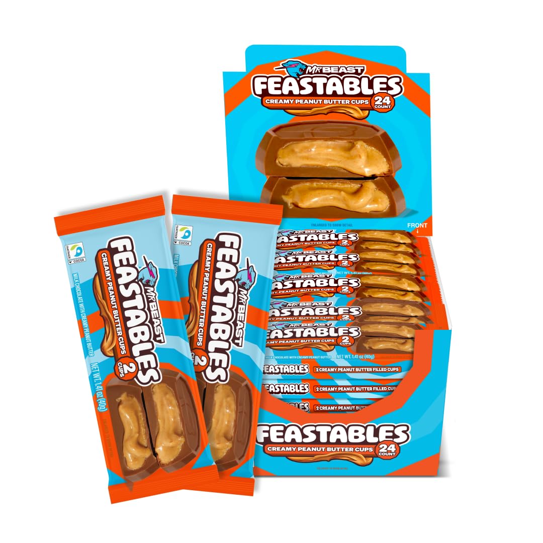 Mr Beast Feastables 2PK Peanut Butter Cups 40g
