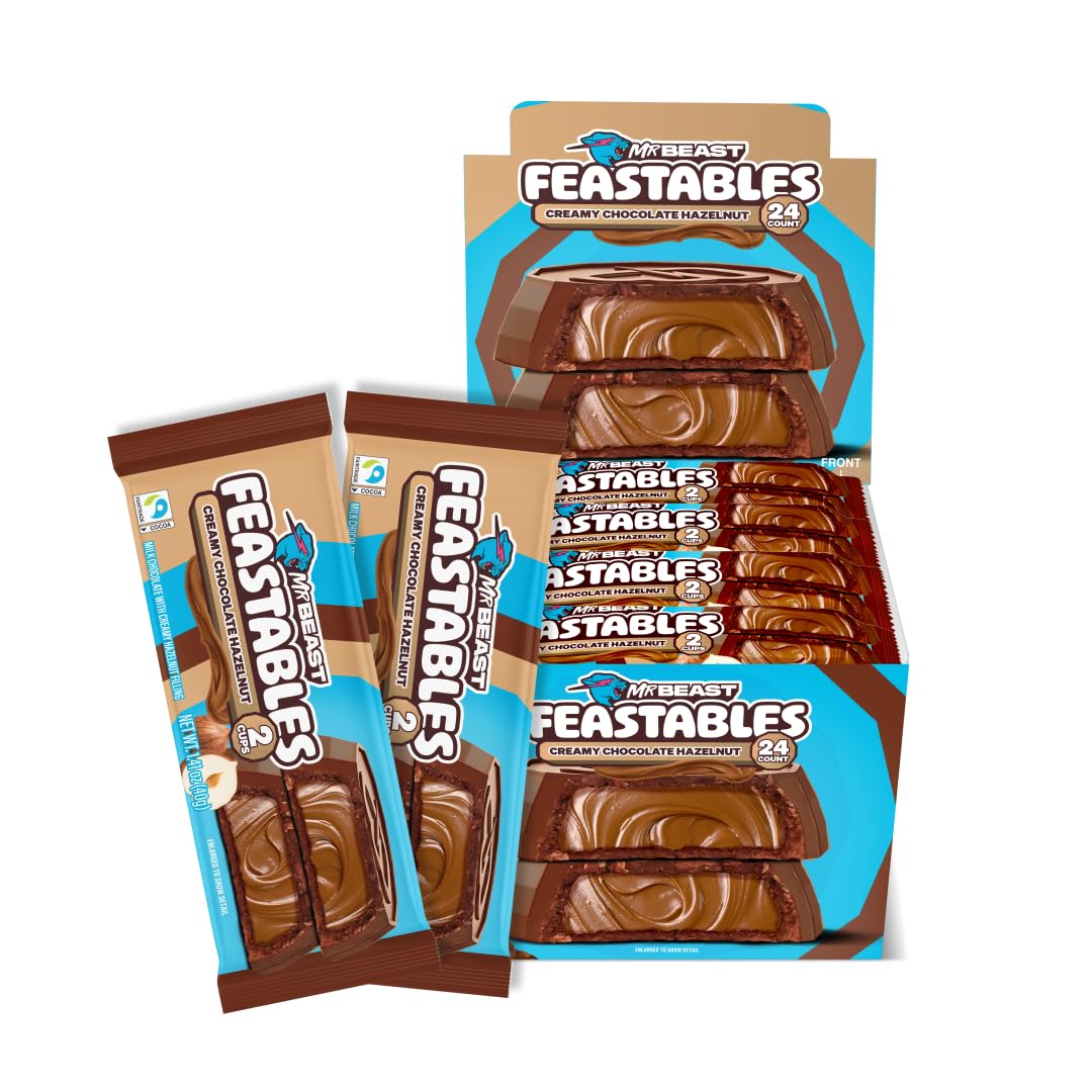 Mr Beast Feastables 2PK Hazelnut Cups 40g