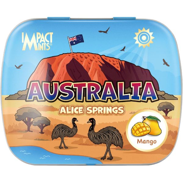Impact Mango Mints Australia Alice Springs Candy Tin 14g
