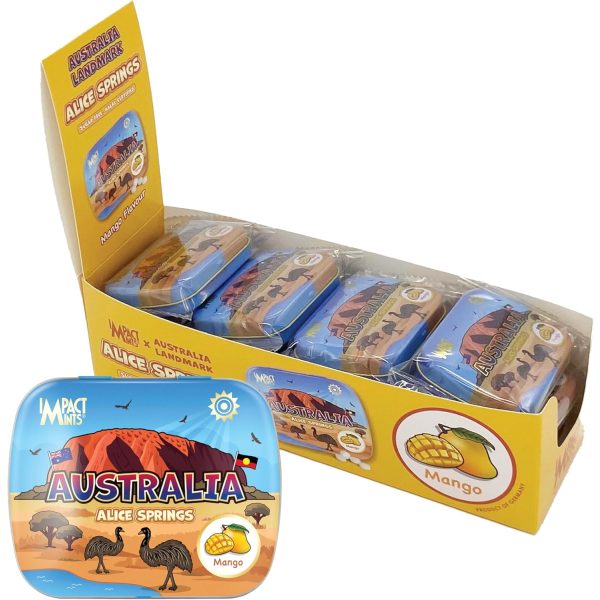 Impact Mango Mints Australia Alice Springs Candy Tin 14g