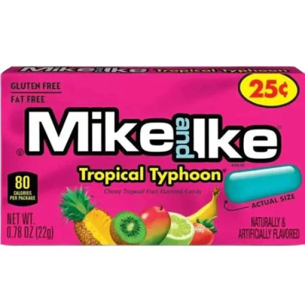 Mike & Ike Mini Box Tropical Typhoon 22g