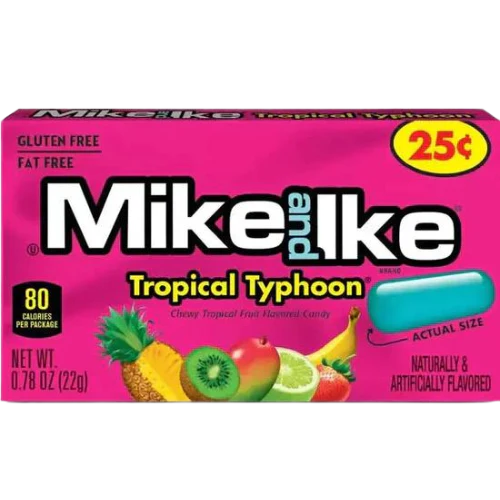 Mike & Ike Mini Box Tropical Typhoon 22g