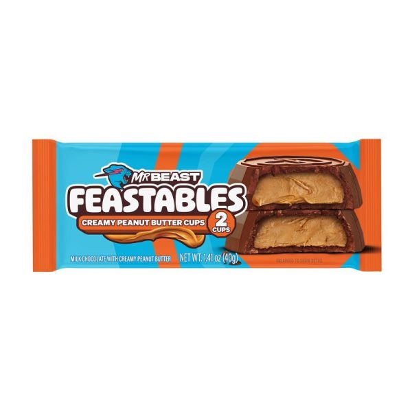 Mr Beast Feastables 2PK Peanut Butter Cups 40g