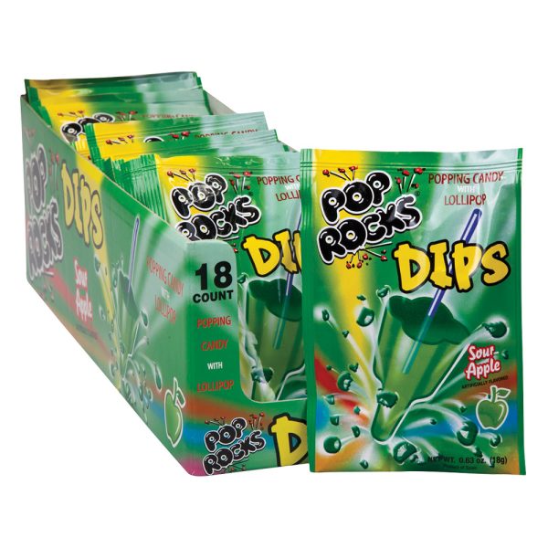 Pop Rocks Dips Sour Apple 0.63oz(18g)