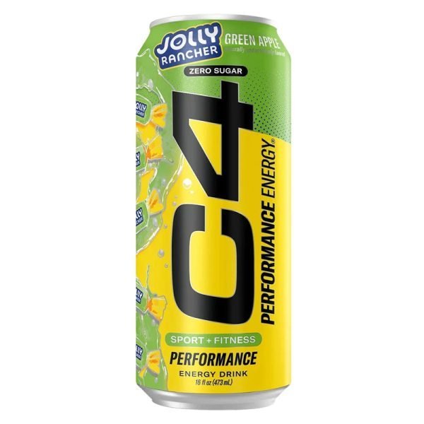 C4 Carbonated RTD 473ml - Jolly Rancher Green Apple