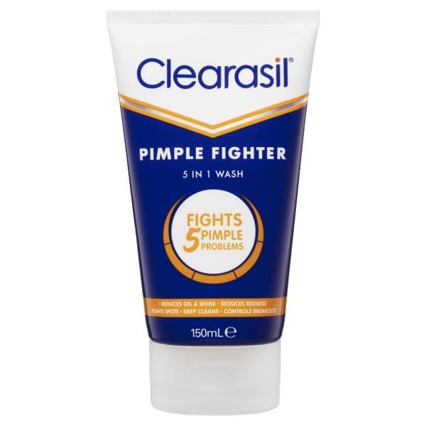 Clearasil 150ml Pimple Fighter 5 In 1 Exfoliating Scrub.