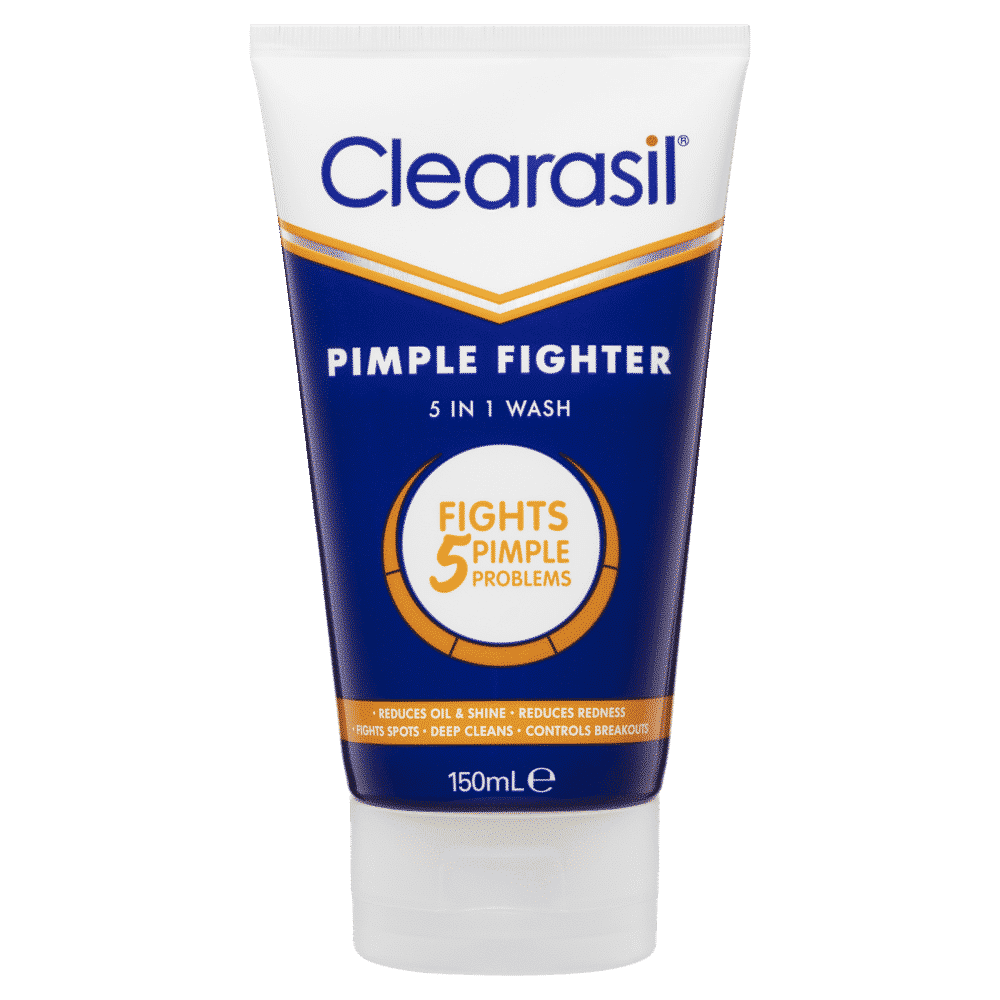 Clearasil 150ml Pimple Fighter 5 In 1 Exfoliating Scrub.