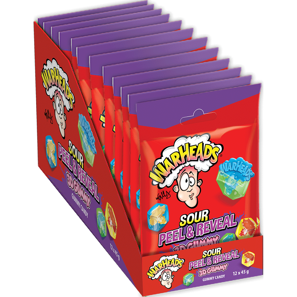 Warheads Sour Peel & Reveal 45g