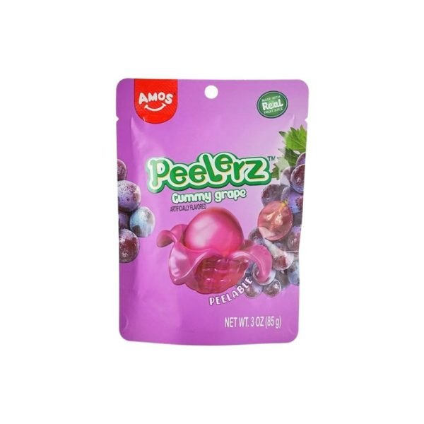 Amos Peelerz Gummy Grape Candy 150g