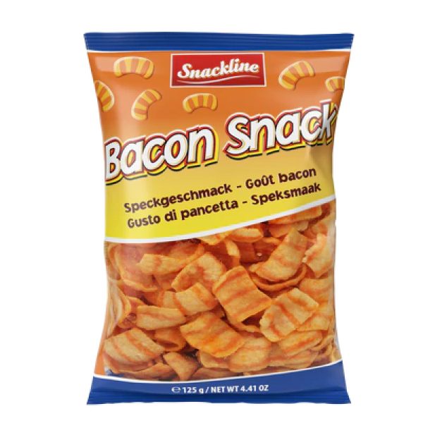 EU Snackline Bacon Wheat Snack 125g