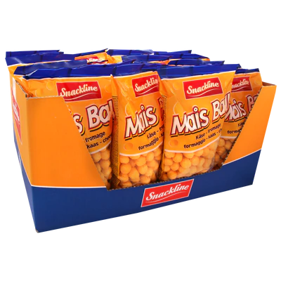 EU Snackline Cheese Balls Corn Snack Salted 125g - Image 2