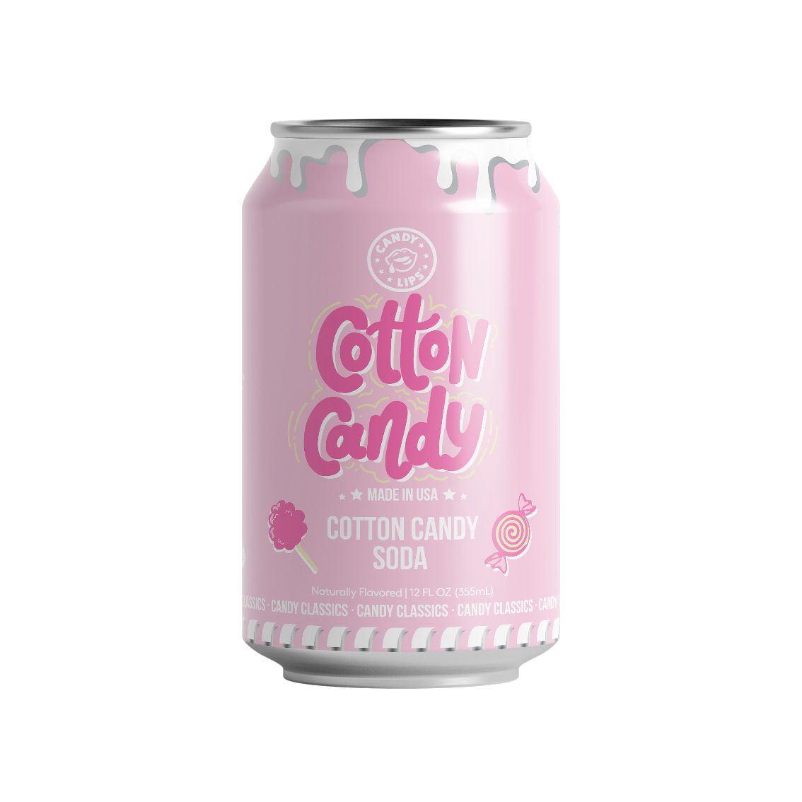 Candy Lips Cotton Candy Soda 355ml