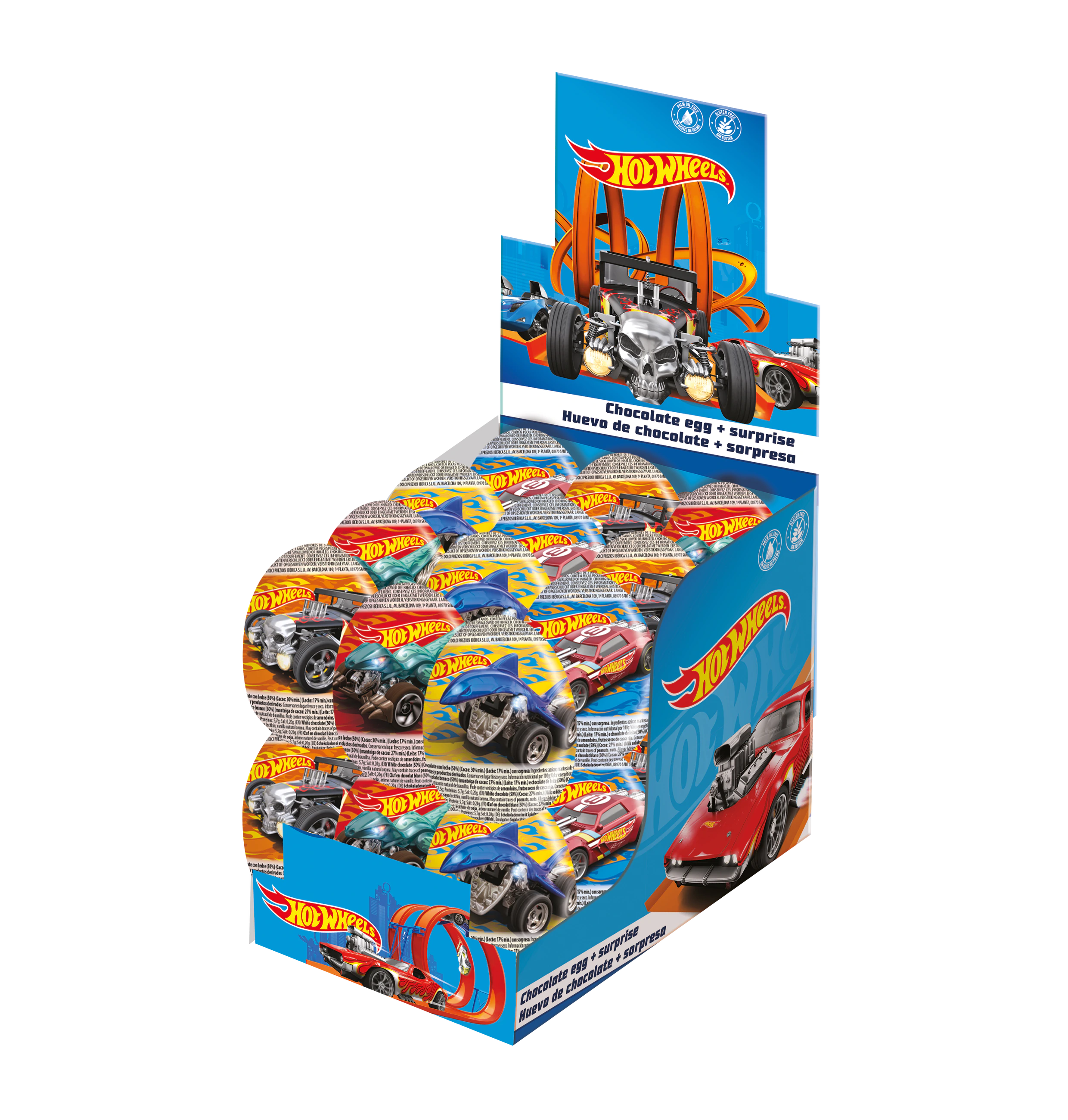Hot Wheels Surprise Egg Counter Display 20g
