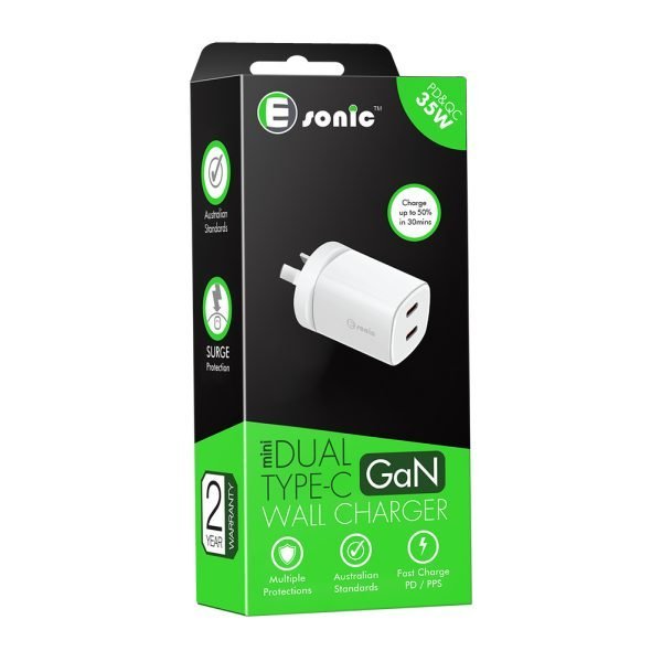 Mini Dual Typec Charger 35W Gan