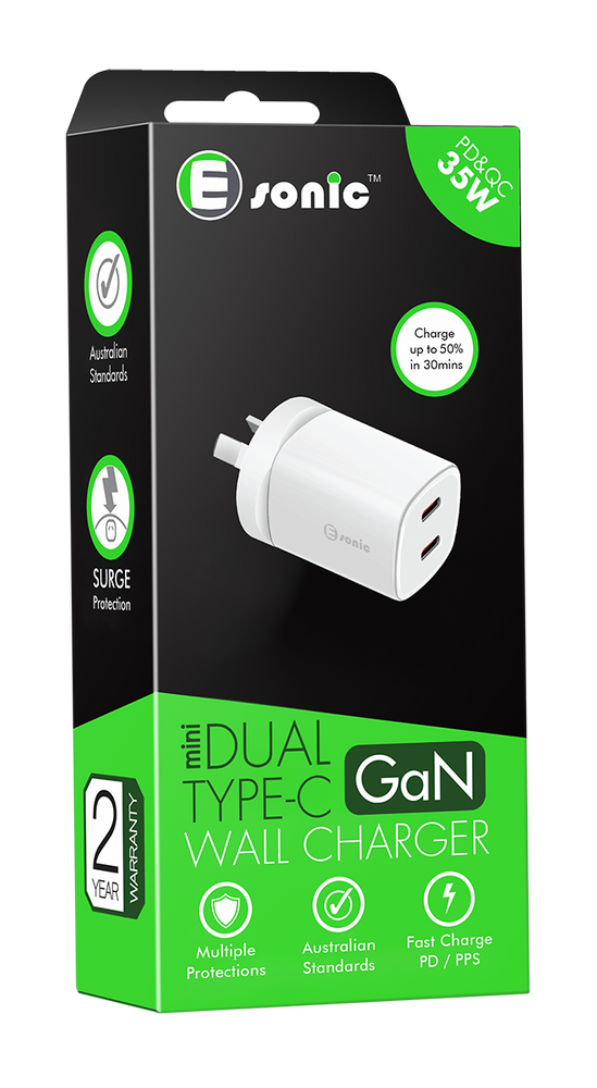 Mini Dual Typec Charger 35W Gan