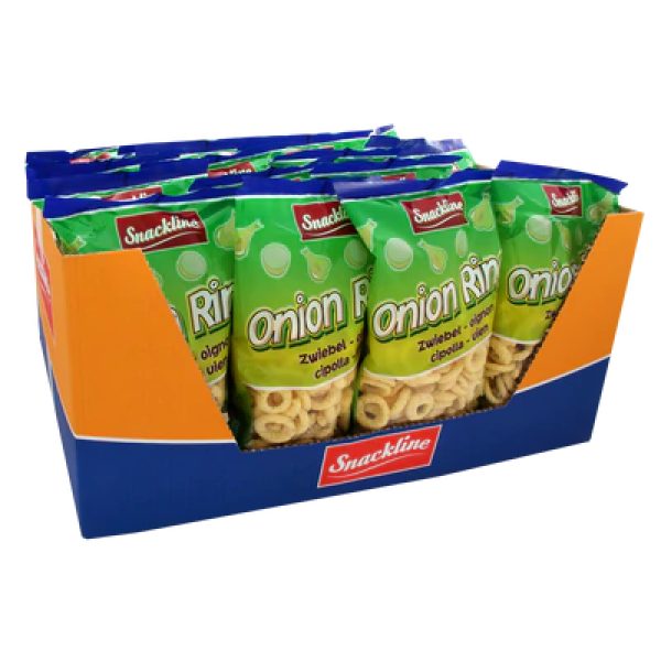 EU Snackline Onion Rings Corn Snack Salted 125g