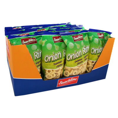 EU Snackline Onion Rings Corn Snack Salted 125g - Image 2