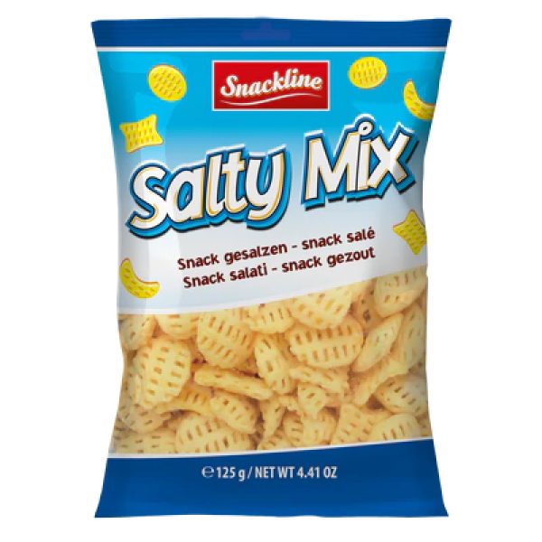 EU Snackline Salty Mix Potato Snack Salted 125g