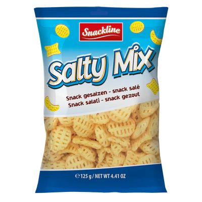 EU Snackline Salty Mix Potato Snack Salted 125g