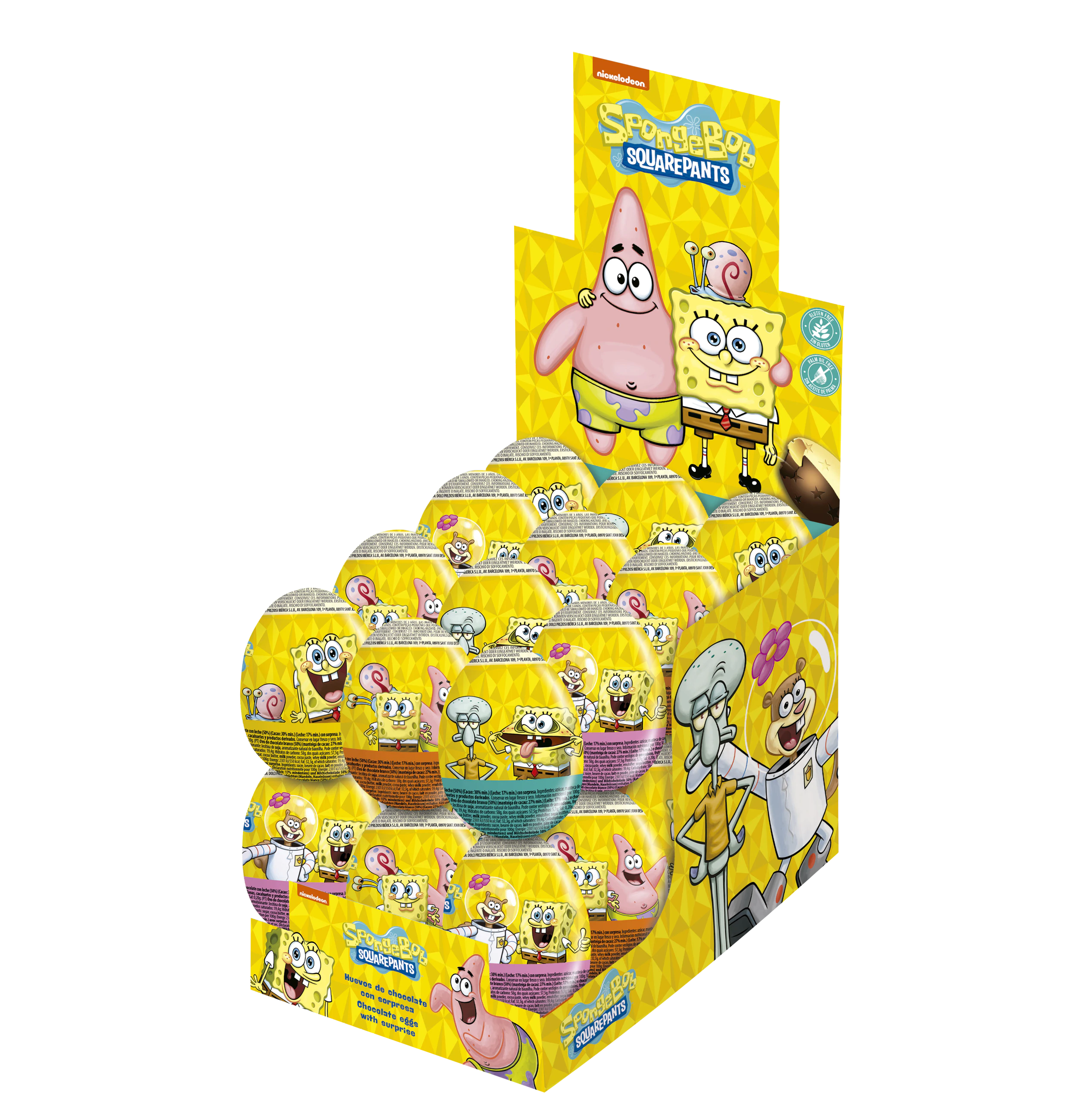 Spongebob Surprise Egg Counter Display 20g