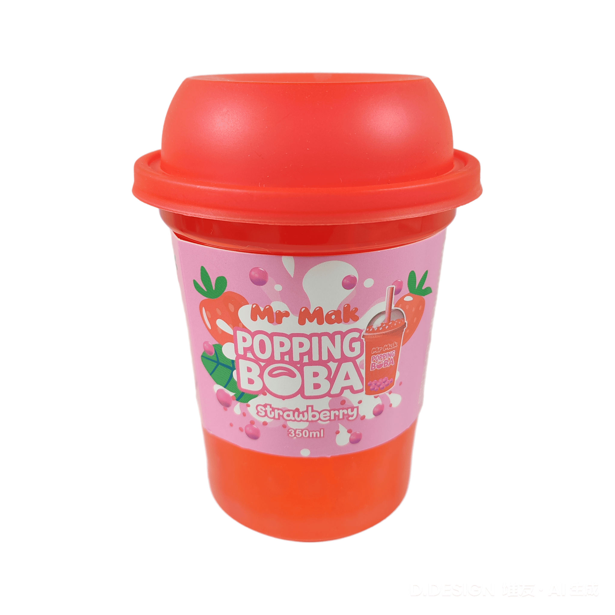 Mr. Mak Popping Boba Strawberry 350ml