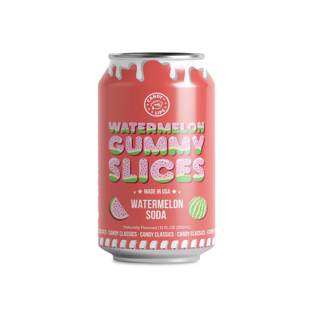 Candy Lips Watermelon Gummy Soda 355ml
