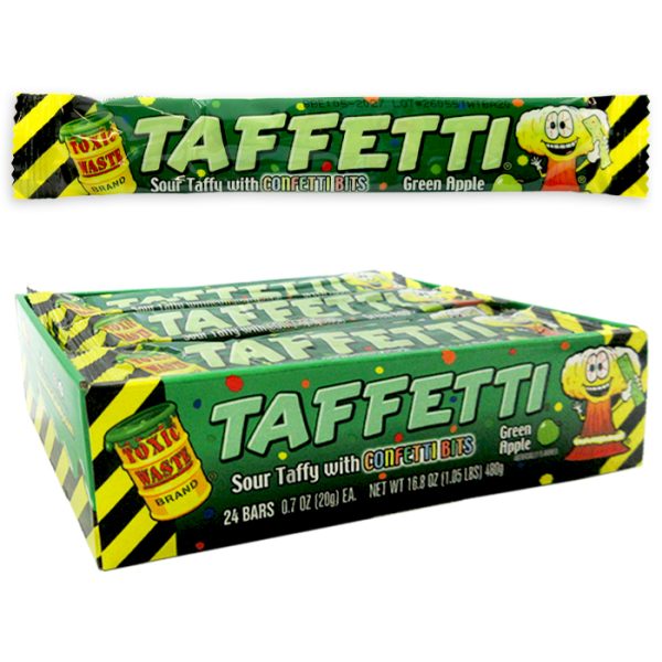 Toxic Waste Taffetti Green Apple 20g