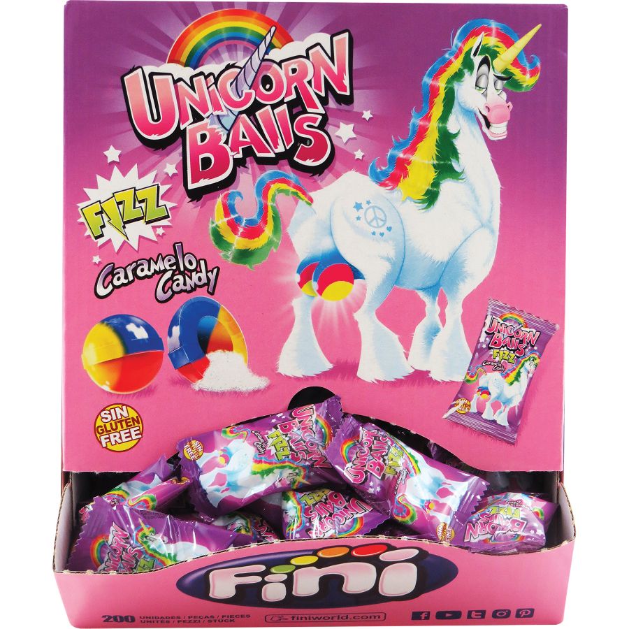 Fini Unicorn Balls Fizz Caramelo Candy 5g