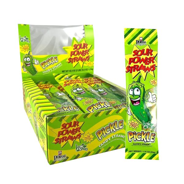 US Dorval Sour Power Straws 50g - Pickle