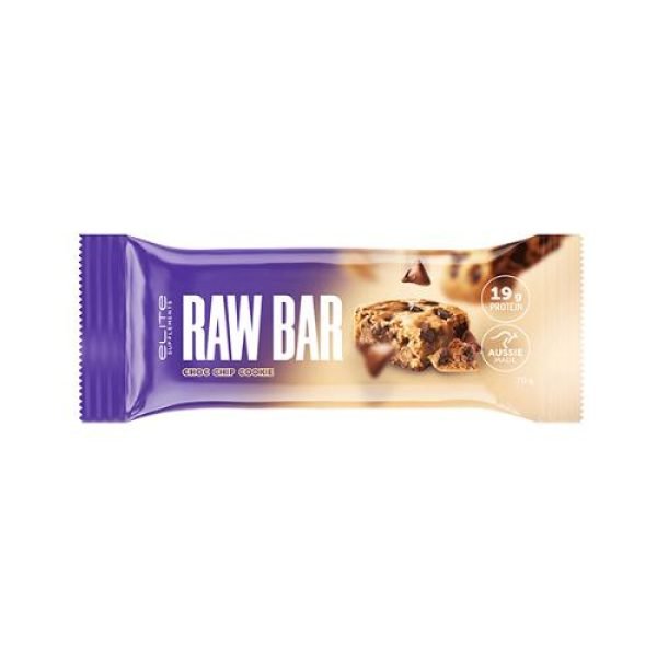 Elite Supplements Raw Bar Choc Chip Cookie 70g