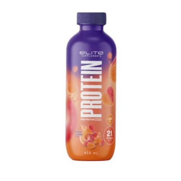 Elite Supplements Protein Water Peach Gummy 450ml