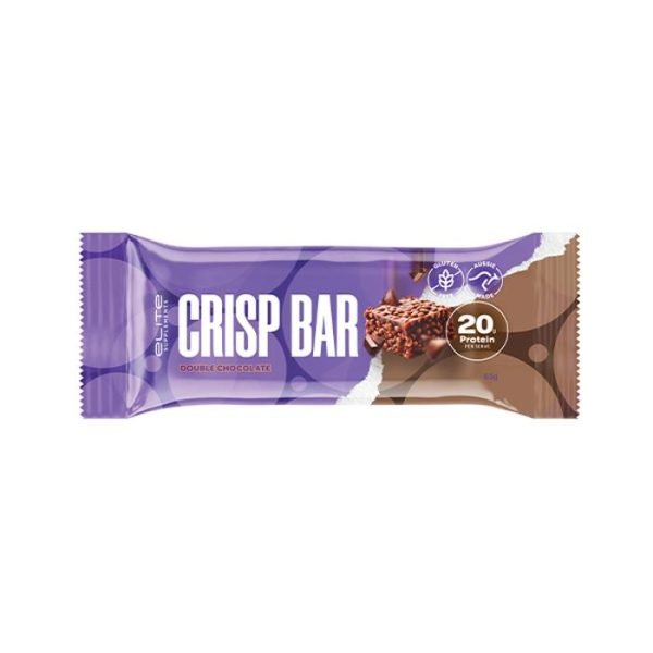 Elite Supplements Crisp Bar Double Choc 65g