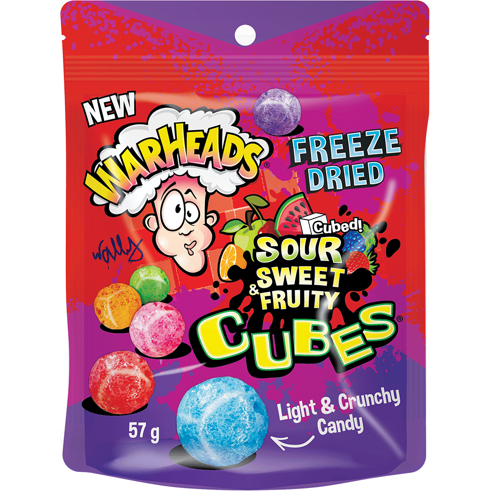 Warheads Freeze Dried Cubes 57g