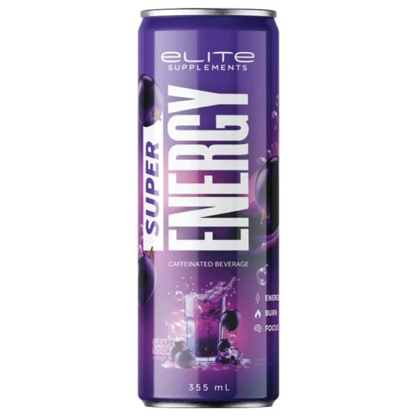 Elite Supplements Supert Energy RTD Grape Soda 330ml