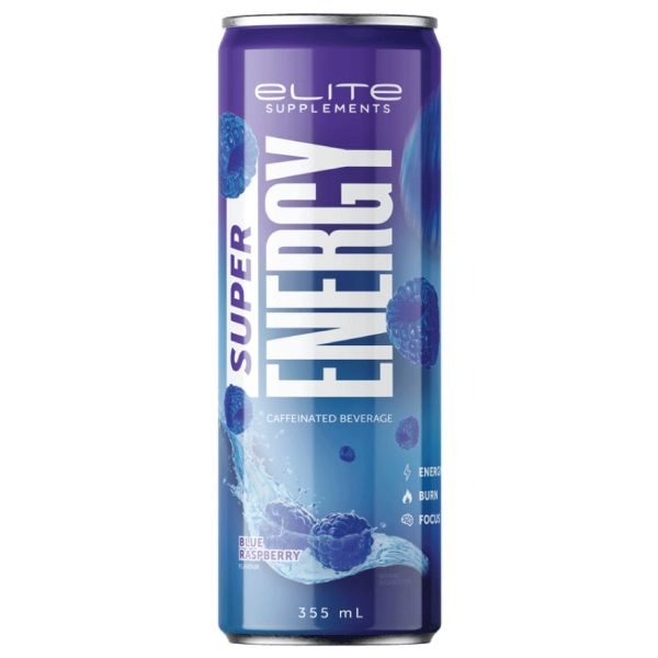 Elite Supplements Supert Energy RTD Blue Raspberry 330ml