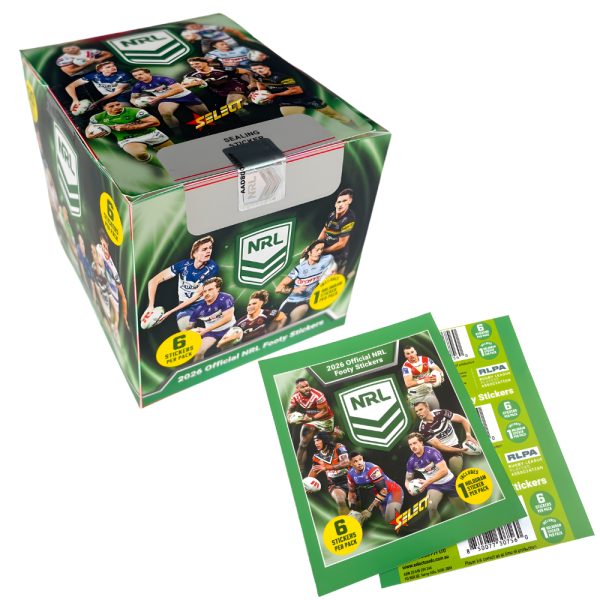 2026 Official NRL Footy Stickers (Display of 50)