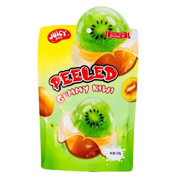 Juicy Jelly Peeled Gummy Kiwi 120g
