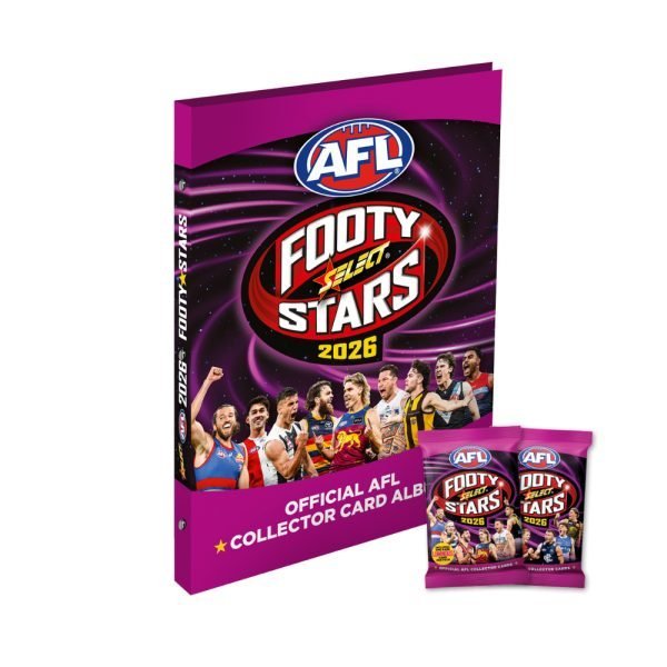 2026 Select AFL Footy Stars Binder Albums with 2 Card Packs