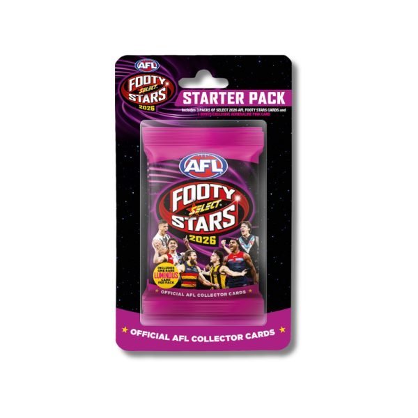 2026 Select AFL Footy Stars Starter Hanger Packs (inc. 3 Packs + Exclusive Cards Pack)
