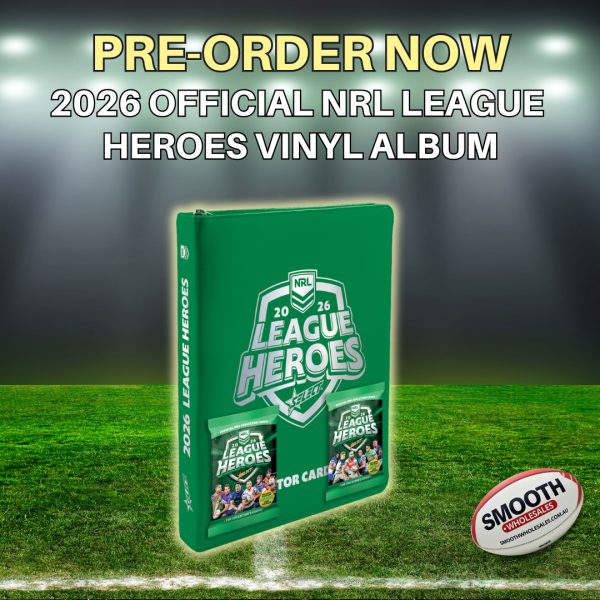 2026 NRL League Heroes Vinyl Album + 2 Packs