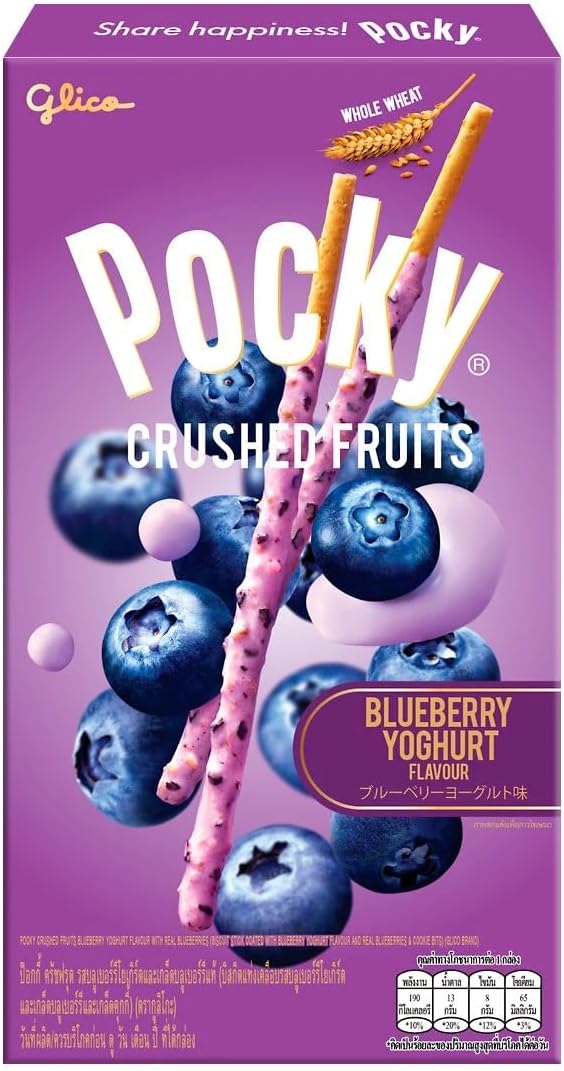 Pocky Blueberry Yoghurt Crushed Fruit 38g