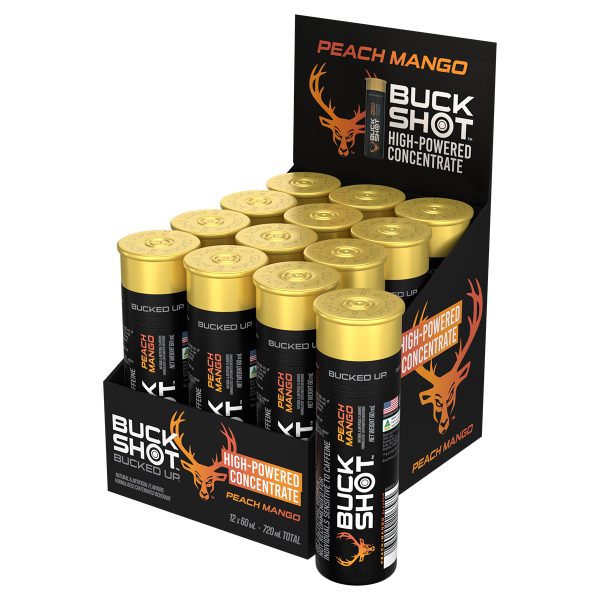 Bucked Up Buck Shots - Peach Mango 60ml Energy Shot