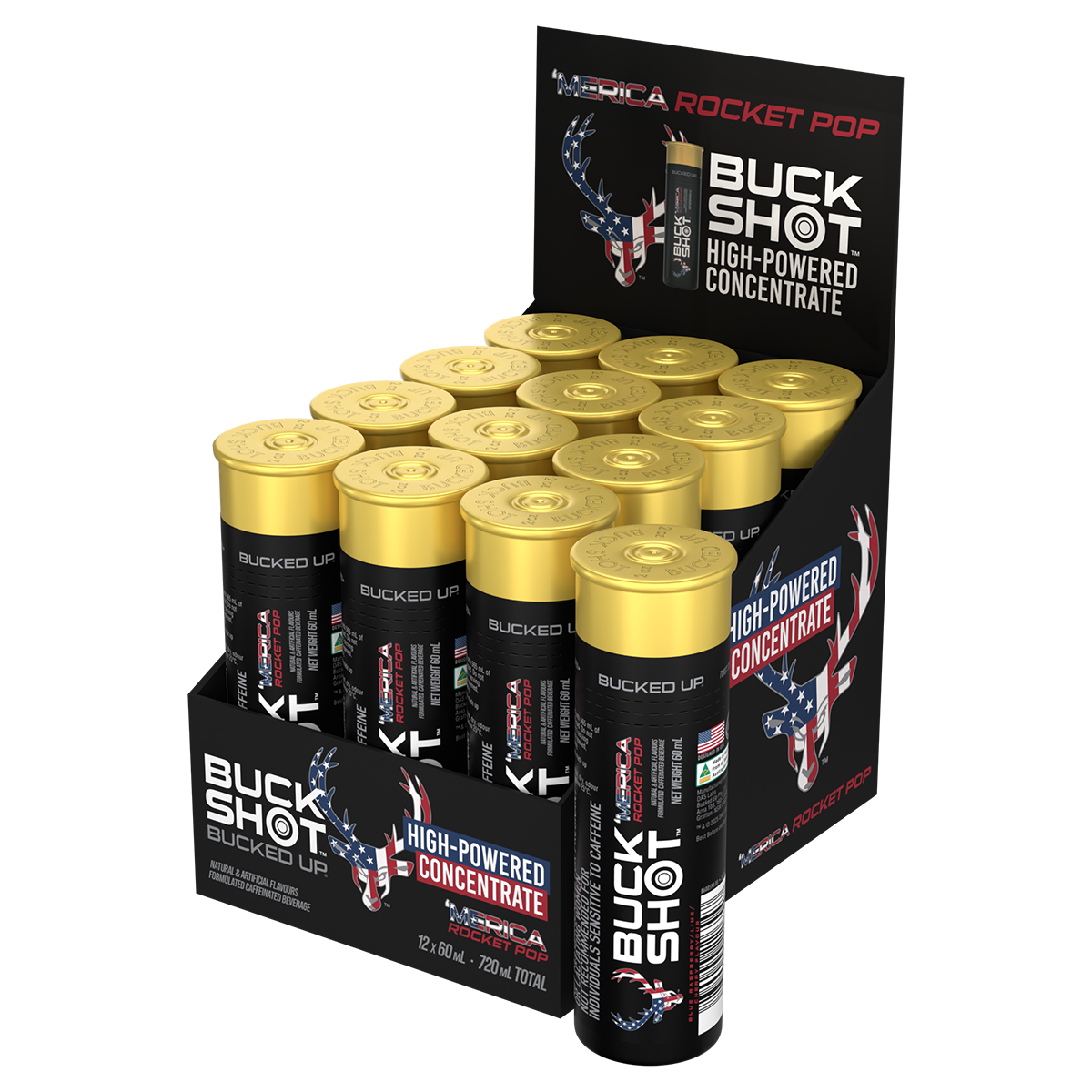 Bucked Up Buck Shots - Rocket Pop 60ml Energy Shot